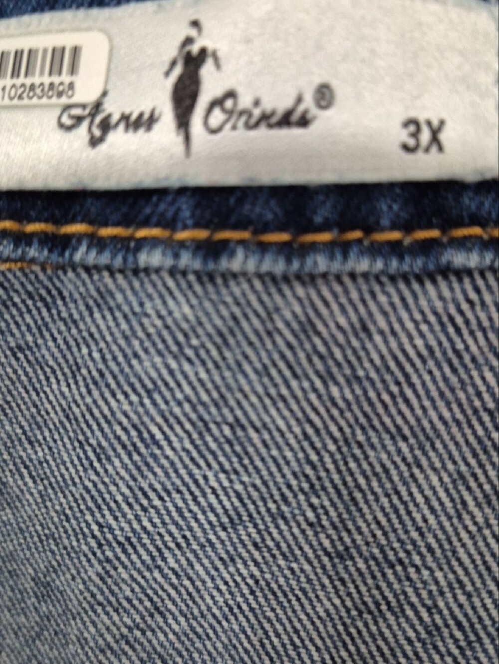 Agnes Orinda Women's Blue Denim Vest 3X - Picture 6 of 6